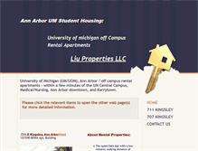 Tablet Screenshot of liuproperty.com